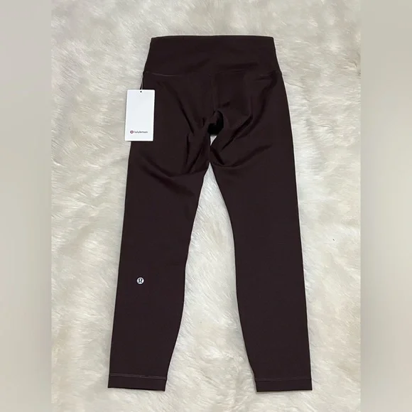 🆕Lululemon🍋Wunder Train High-Rise Tight 25" Color Espresso Sz 6 - Picture 8 of 10